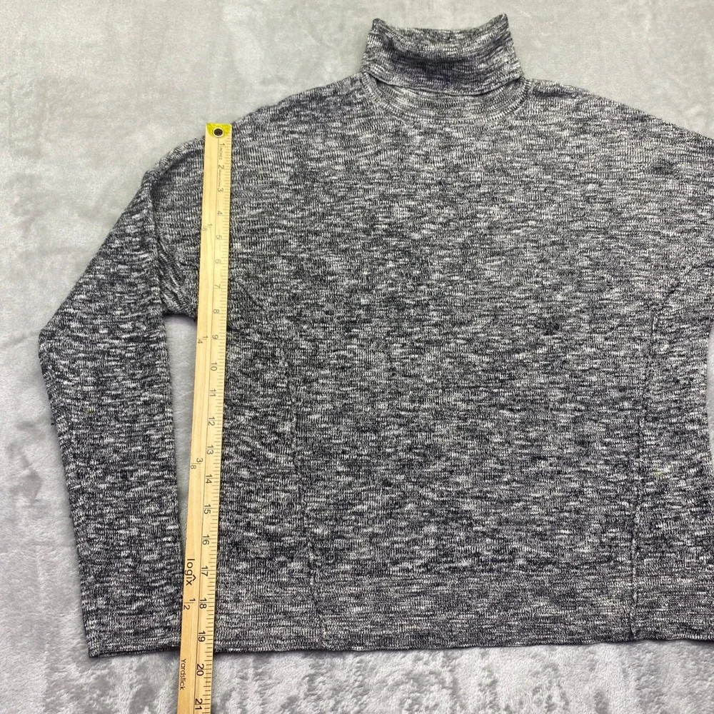 Moth Anthropologie Womens Grey Marled‎ Turtleneck Sweater Wool Blend Size M